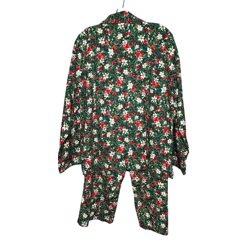 Charter Club Printed Cotton Flannel Holiday Christmas Pajama Set New Size Large - Picture 3 of 15